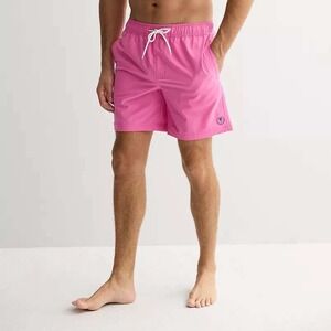 Trinity Coast Men's 7" Solid Pink Orchid SZ‎ XXL Swim Trunks / Shorts